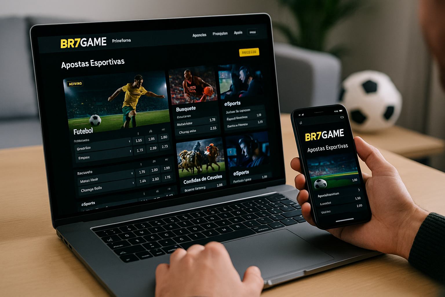 Apostas esportivas no cassino online BR7GAME